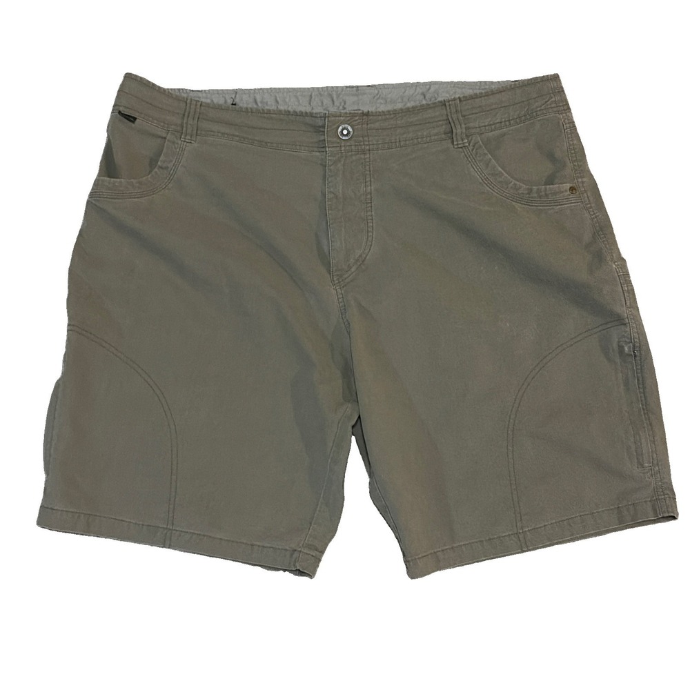 Kuhl Hiking Shorts Mens 42x10 Ramblr Vintage Patina Dye Olive Gray Outdoor 5125